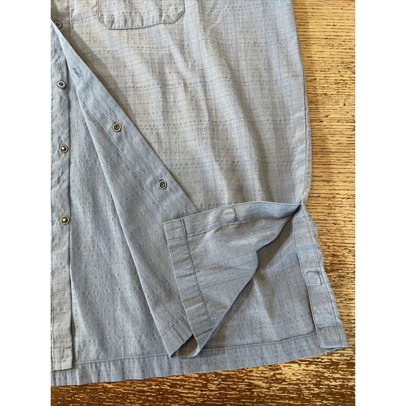 LA Police Gear Operator Tactical Shirt Button Up Short Sleeve Mens XXL Dark Blue - Picture 5 of 5